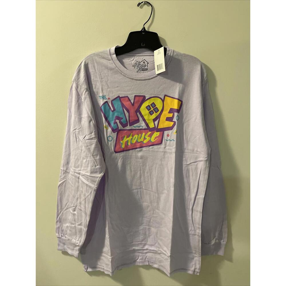 The Hype House Womens Large Purple Long Sleeved Shirt NWT! A674